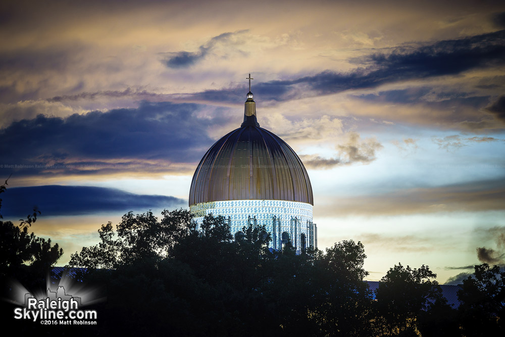 Sunset behind Cathedral Dome