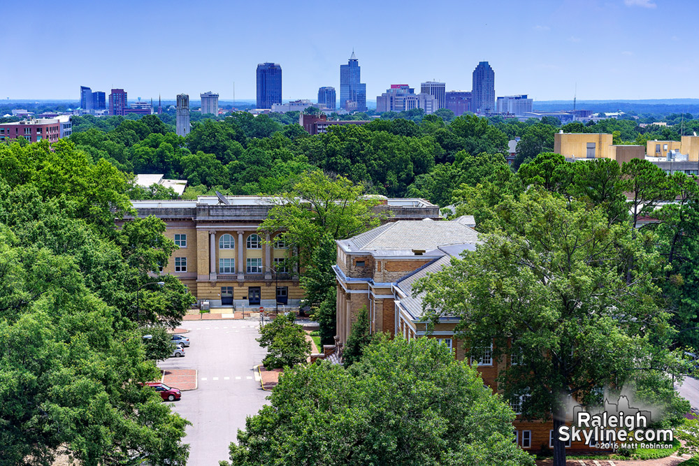 Downtown Raleigh from DH Hill Library