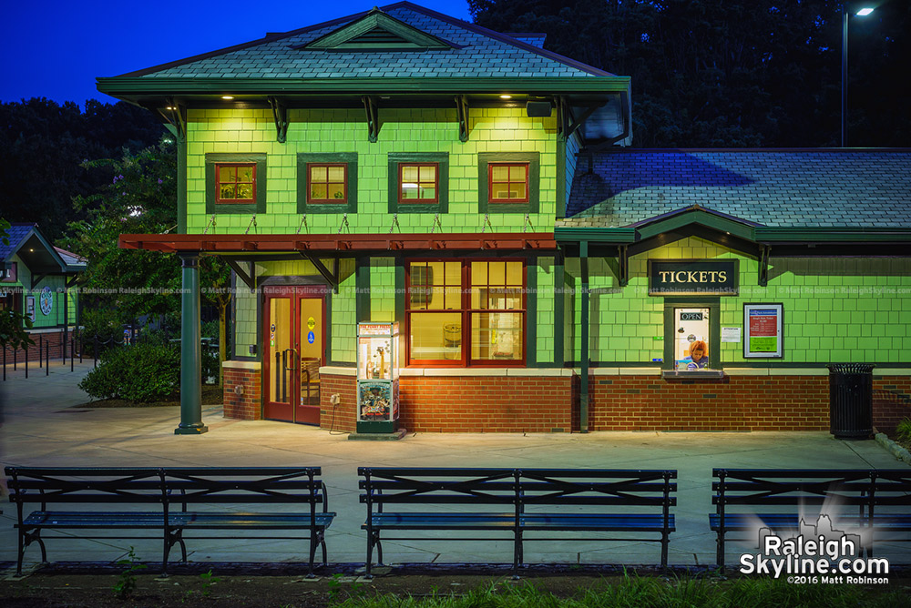 Ticket window at Pullen Park