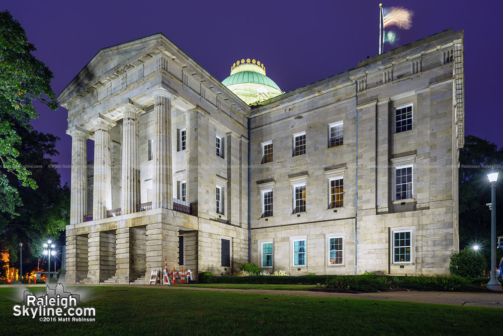 North Carolina State Capitol with new windows