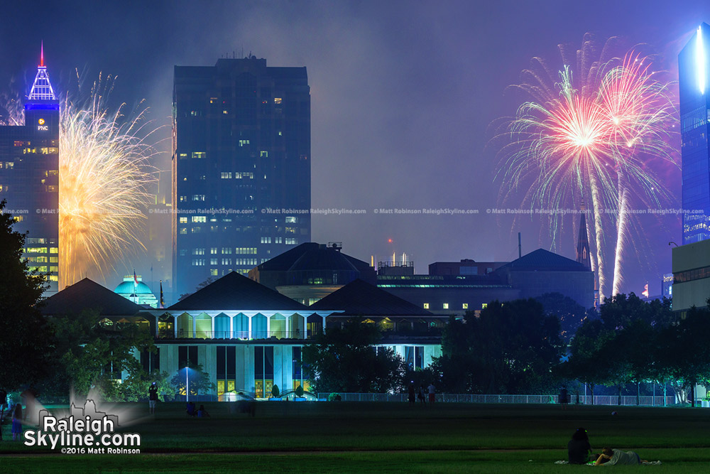 Fireworks from Halifax Mall