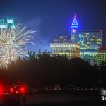 Fourth of July Fireworks with downtown from Hammond Road