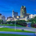 Downtown Raleigh at night summer 2016