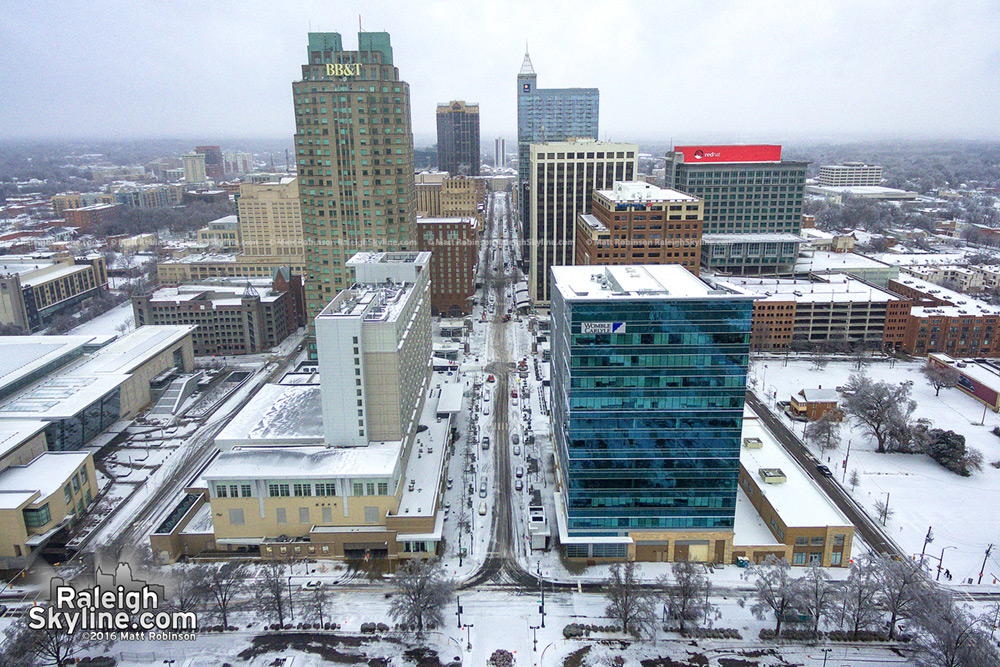 Downtown Raleigh Ice Storm January 23, 2016