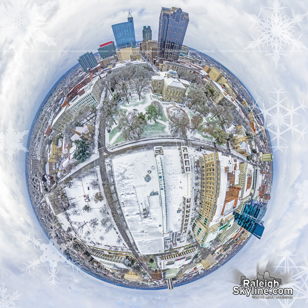 Raleigh Snow Globe