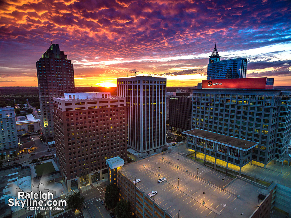 Amazing Raleigh Sunset on May 28, 2017