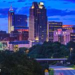 Downtown Raleigh Sunset on May 28, 2017