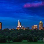 Downtown Raleigh Sunset on May 28, 2017 from Dorothea Dix