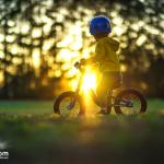 Bike rides through Dorothea Dix at sundown