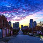 Sunset colors from Davie Street