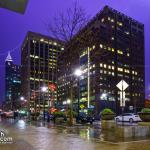 Match lightning over Fayetteville Street