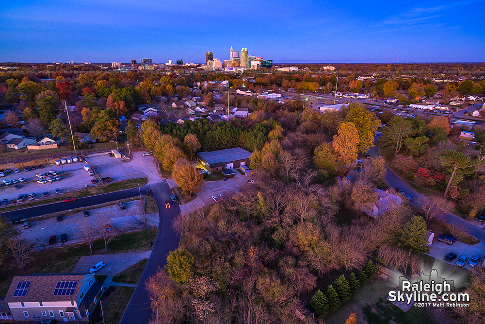 Dusk view of Raleigh 