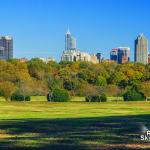 Raleigh skyline from Dix Park