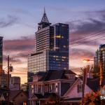 PNC Plaza at sunset