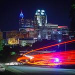 Brake lights into Raleigh