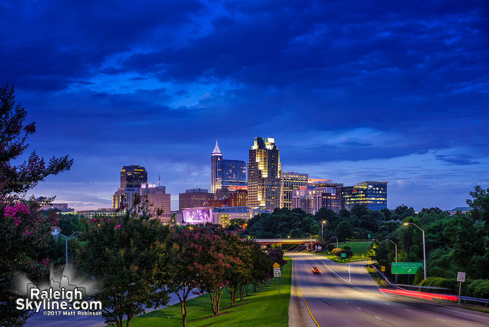 Raleigh after dark