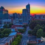 Sunset Raleigh-henge September 2017