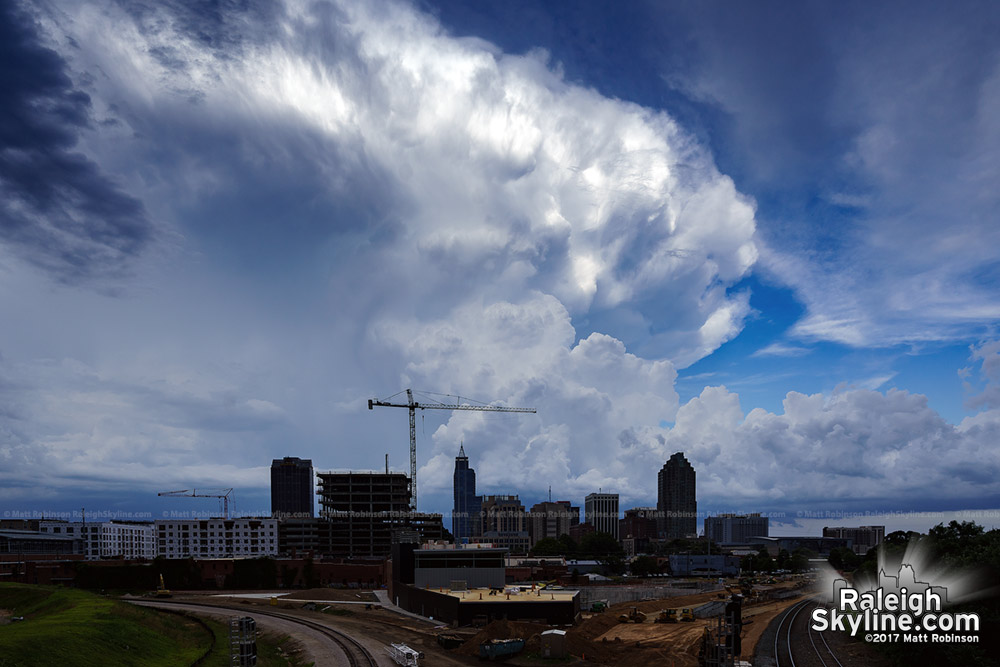 Thunderstorm behind Raleigh