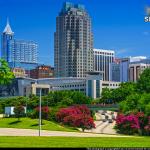 Crepe Myrtles and downtown Raleigh 2017