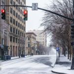 West Hargett Street in the snow