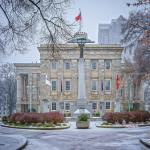 NC Capitol Building in the snow 2017