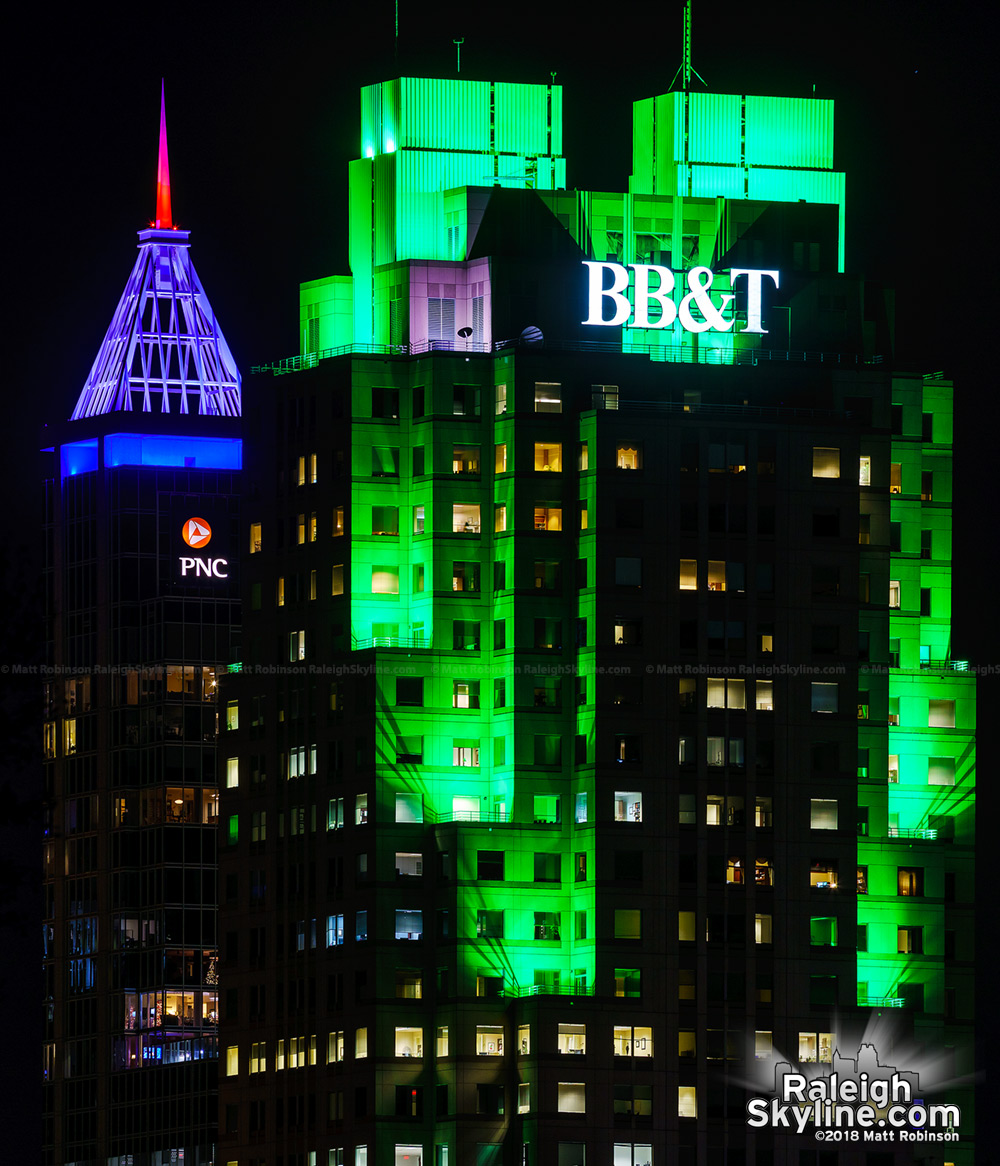 New color combination in the Raleigh skyline