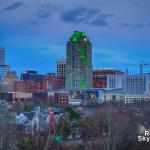 98% Full moon rise over Raleigh on the Winter Solstice