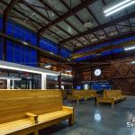 Interior of Raleigh's Union Station at night