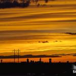 After sunset with distant downtown Raleigh