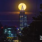 PNC Plaza catches the moon