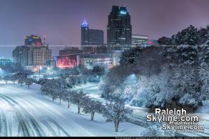 Raleigh dreaming of a White Christmas - December 9, 2018