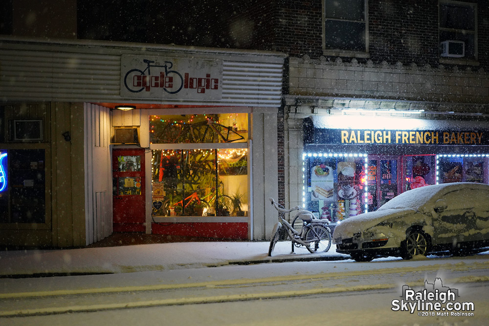 Cycle Logic in Raleigh snow