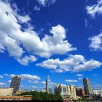 Blue Sky and clouds over Raleigh