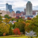 Fall colors from Harvey Hill at Dix Park