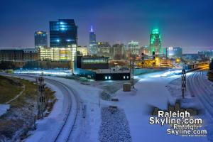 Raleigh snowfall on January 3-4, 2018