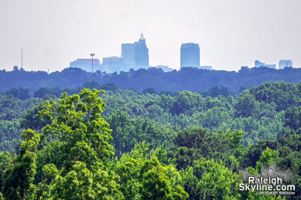 Raleigh skyline from North Wake Landfill Park