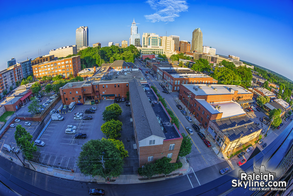 View from the Warehouse District of Downtown Raleigh from the Dillon