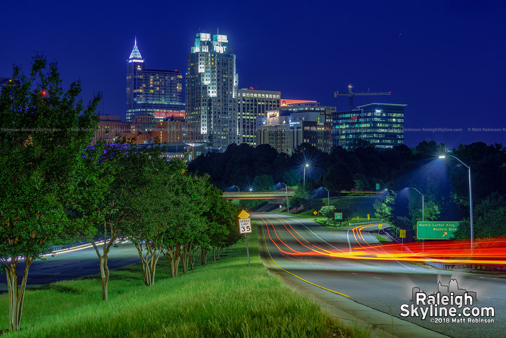 New crane for FNB Tower in Raleigh