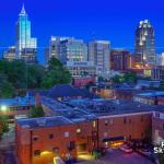 Downtown Raleigh at night from the Dillon