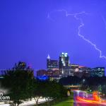 Lightning over downtown Raleigh