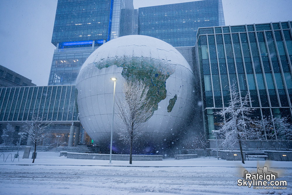 Raleigh Snowglobe at Nature Research Center