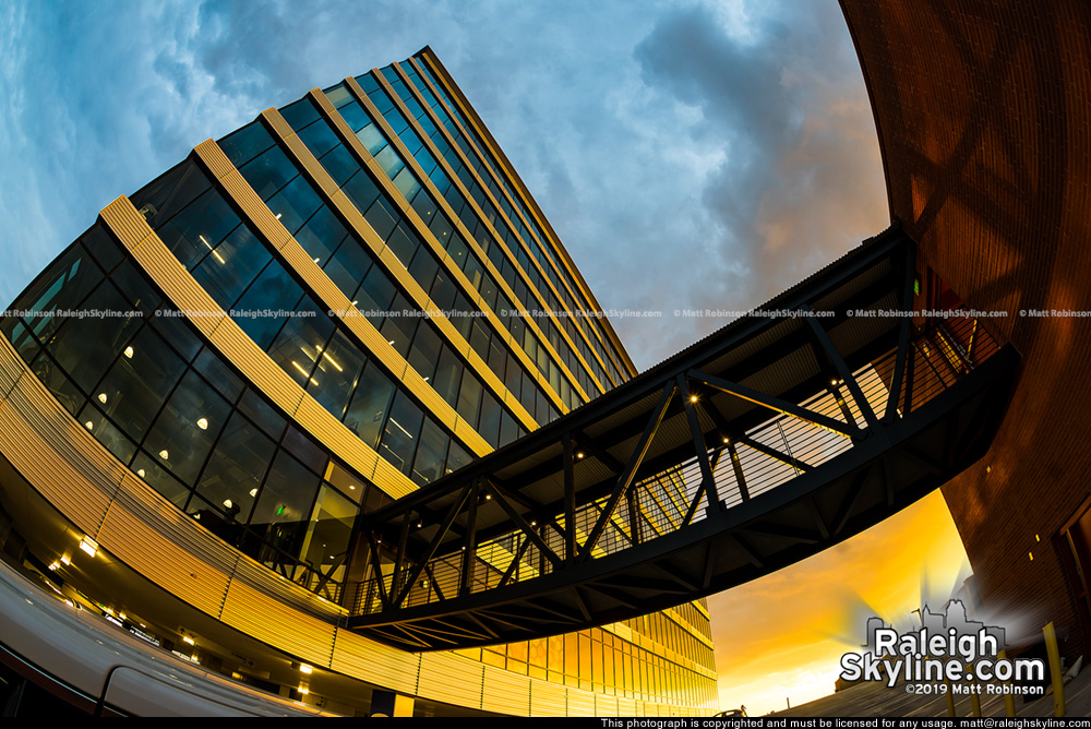 Looking up at the Dillon at sunset