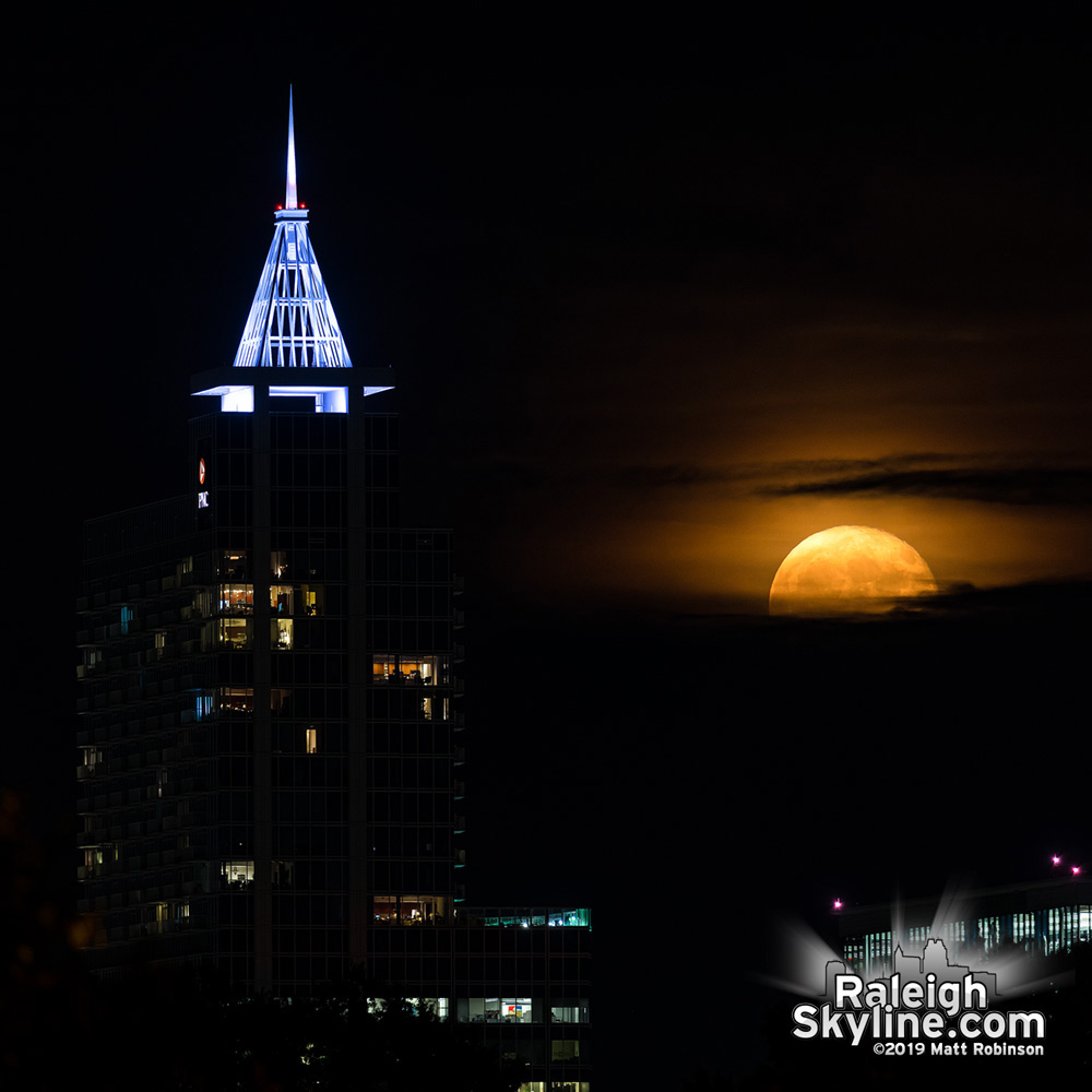 Moonrise behind PNC