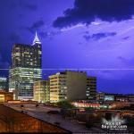 Anvil crawler lightning over Raleigh