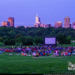 Movie night at Dorothea Dix Park