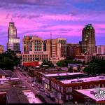 The northern edge of Hurricane Dorian's clouds provided this multi-layered colorful sunset tonight over Raleigh