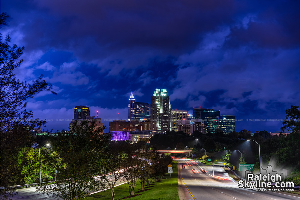 Halloween night thunderstorm