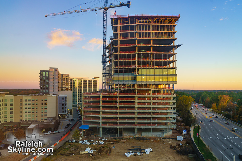 Buildings rising in North Hills Skyline