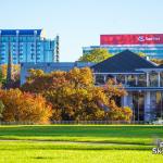 Red Hat Tower with Fall Colors