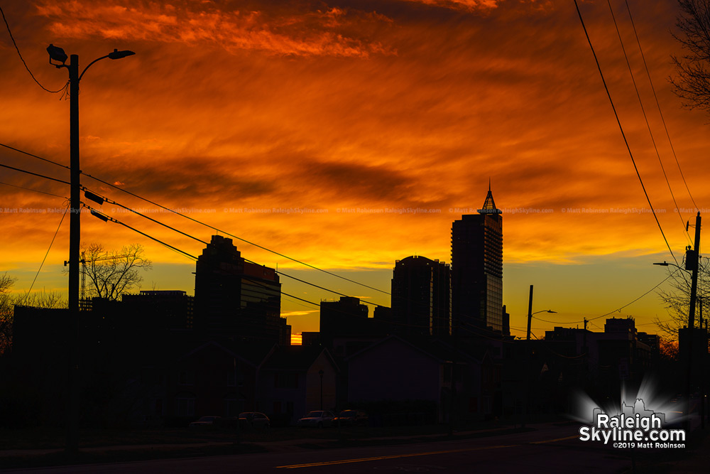 East Raleigh sunset
